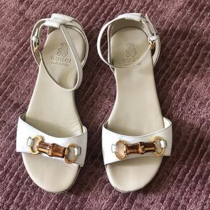 Gucci Genuine Leather Girls Sandals